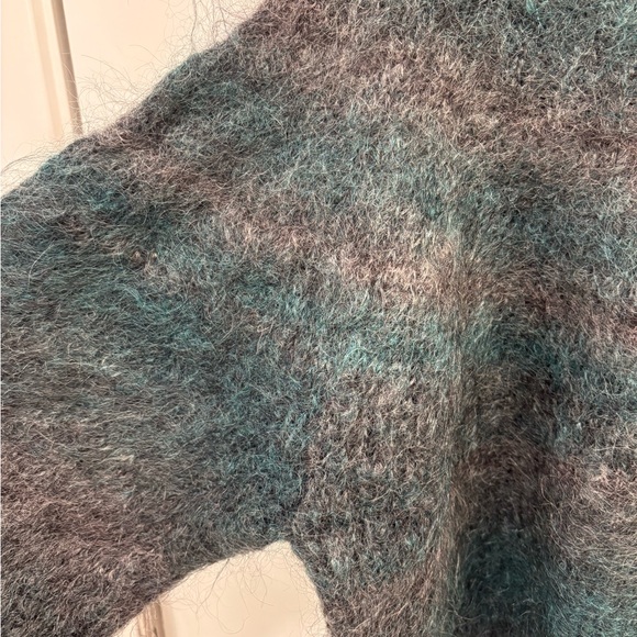 Vintage Paul et Duffier Wool Mohair Knit Cropped Turtleneck Sweater Size Small - Picture 11 of 15